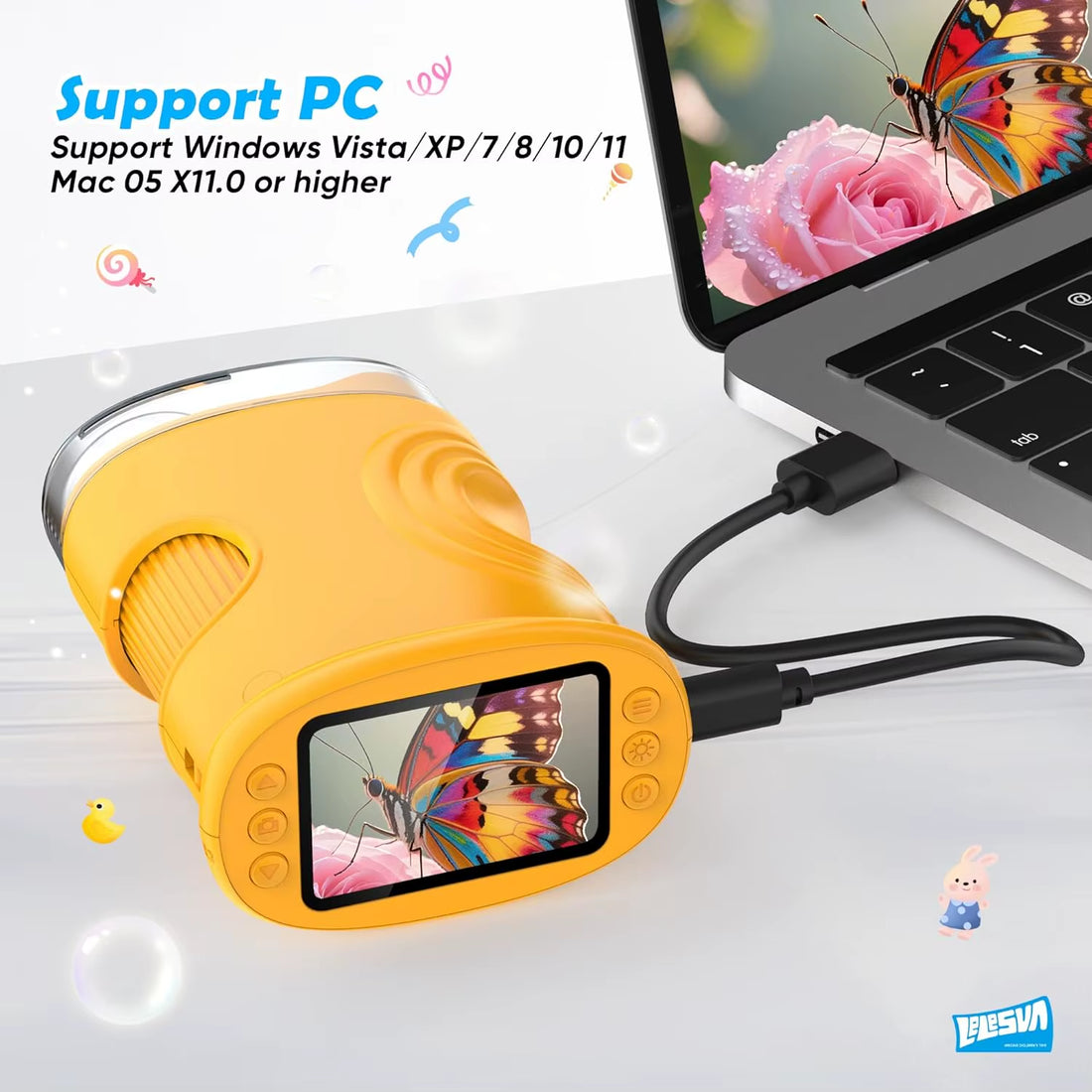 PeekoraScope Explorer portable discovery microscope for young learners