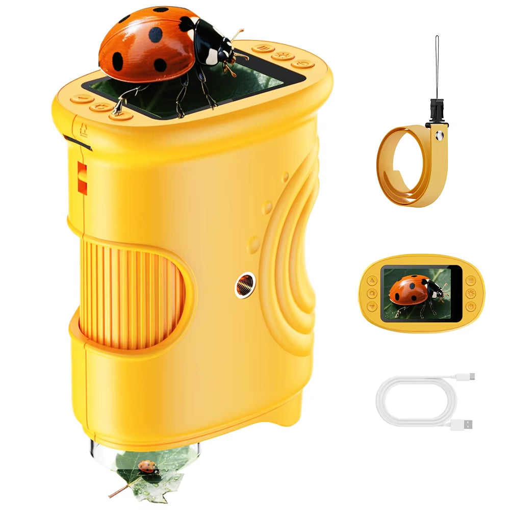 PeekoraScope Explorer rechargeable STEM microscope for children