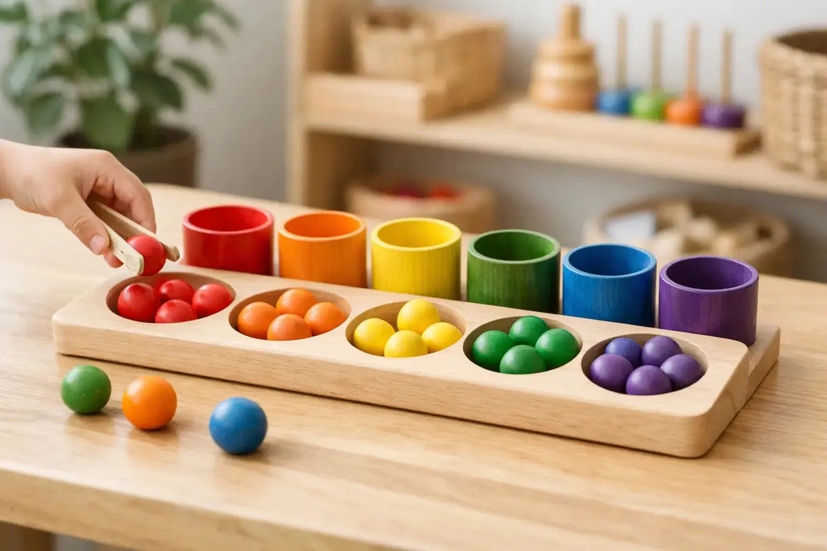 Why a Montessori Color Sorting Toy Works