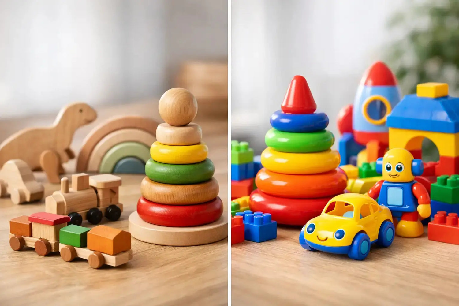 Wooden Toys vs Plastic Toys for Curious Kids