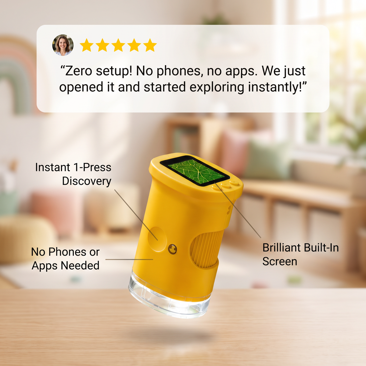 PeekoraScope Explorer™ Kids Digital Microscope - PeekoraLab