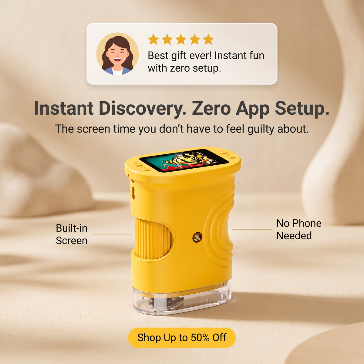 PeekoraScope Explorer™ Kids Digital Microscope - PeekoraLab