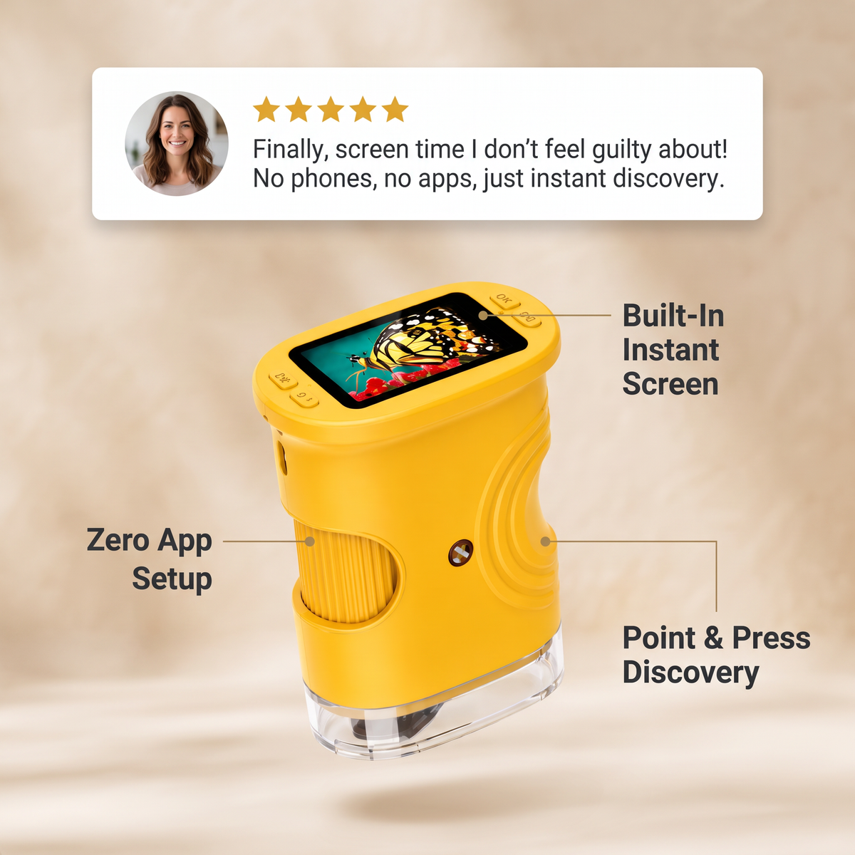PeekoraScope Explorer™ Kids Digital Microscope - PeekoraLab
