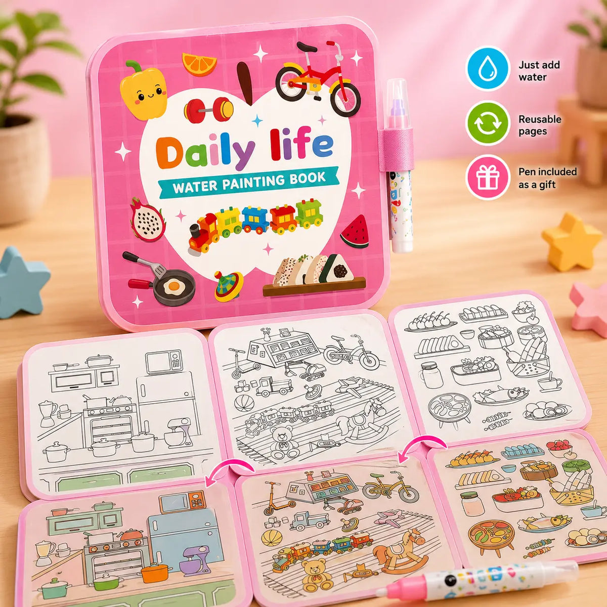 Peekora MagicReveal™ Reusable Mess Free Coloring Book - PeekoraLab