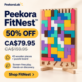 Peekora FitNest wooden puzzle offer: CA$79.95, 50% off CA$159.95 - thumbnail 1