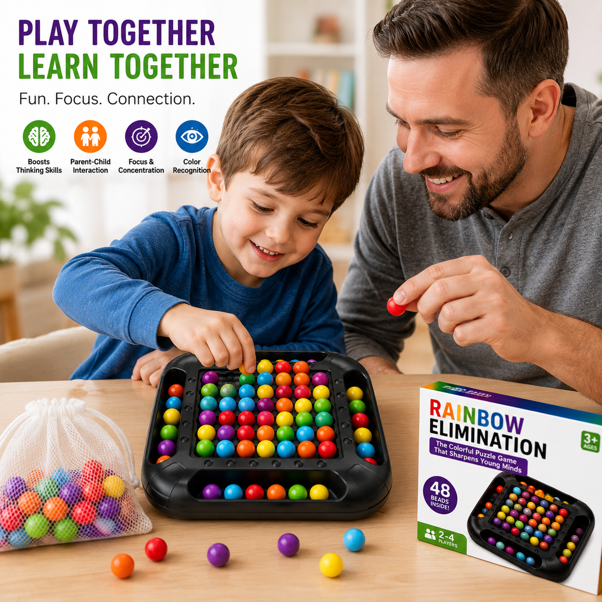 Peekora PrismMatch™ Rainbow Matching Game for Kids - PeekoraLab
