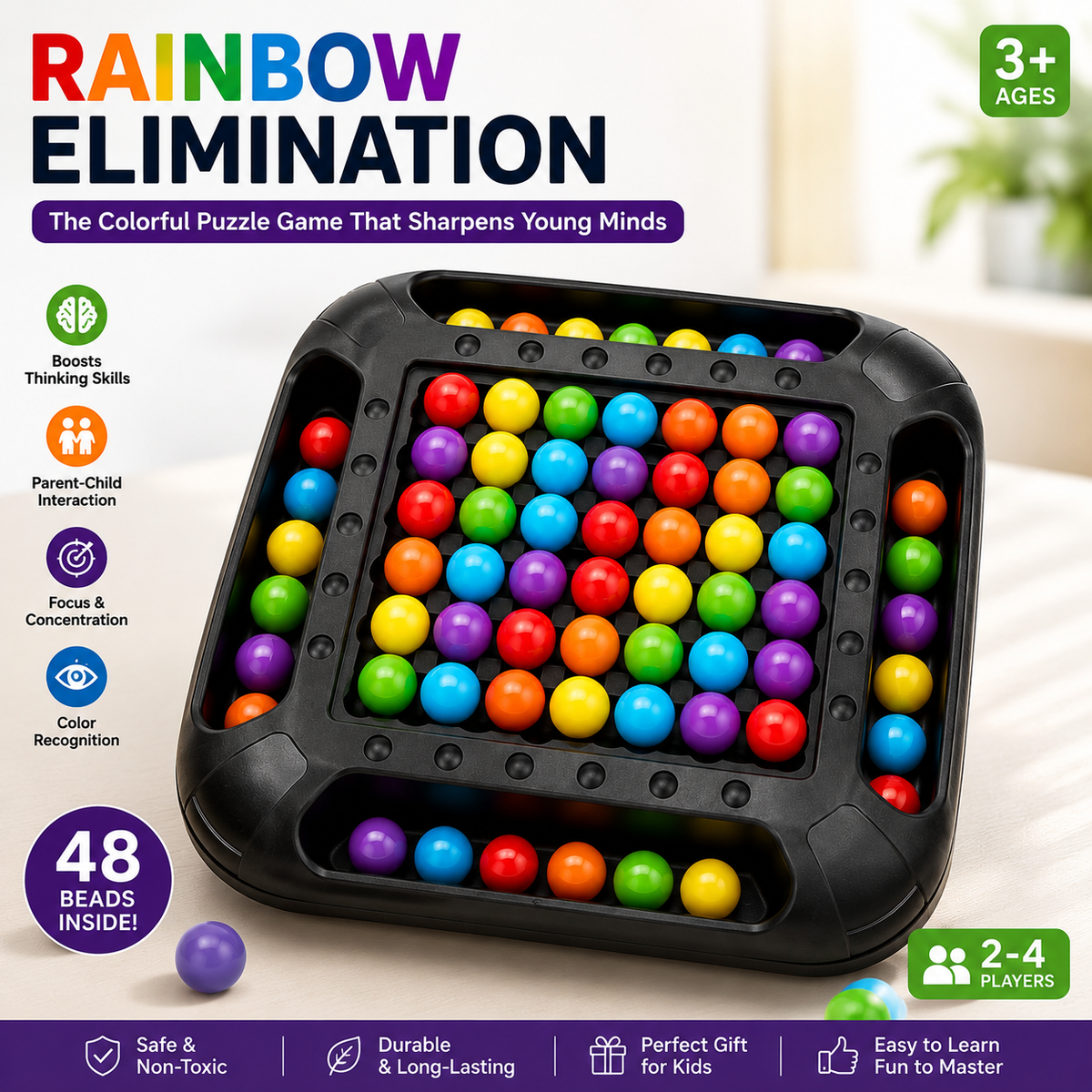 Peekora PrismMatch™ Rainbow Matching Game for Kids - PeekoraLab